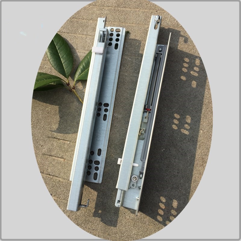 1.4*1.4mm Undermount Drawer Slides , Kitchen Cabinet Drawer Slides Push To Open