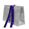 Buy cheap Coloured Paper Carrier Bag BarBara Logo Silk Screen Ribbon handle Foiled Logo for Lady Gift from wholesalers