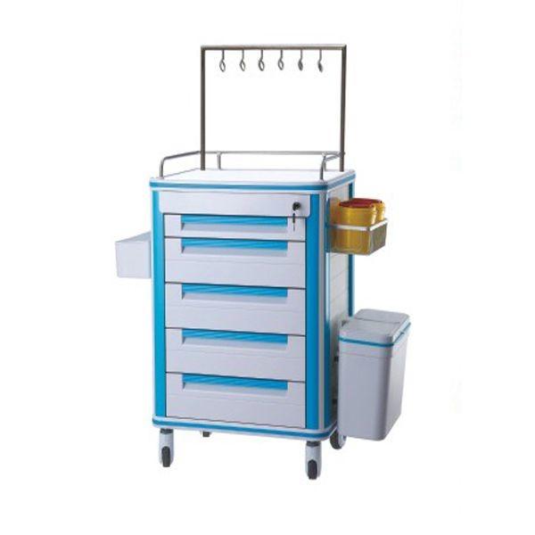 OEM Design ABS Utility Furniture Medical Trolley With Drawers , Medical