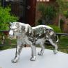 Buy cheap Mirror-Polished Stainless Steel Cast Tiger Animal Sculpture from wholesalers