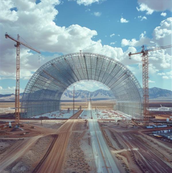 Large Span Bolt Ball Design Steel Space Frame for Coal Shed Building |