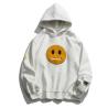 Buy cheap Patchwork Sports Team Hoodies Zipper Pocket Smile Face Fleece Pullover from wholesalers