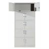Buy cheap 5-Tier 10 Swing Doors Metal Cupboard With Aluminium Alloy Recessed Handle from wholesalers