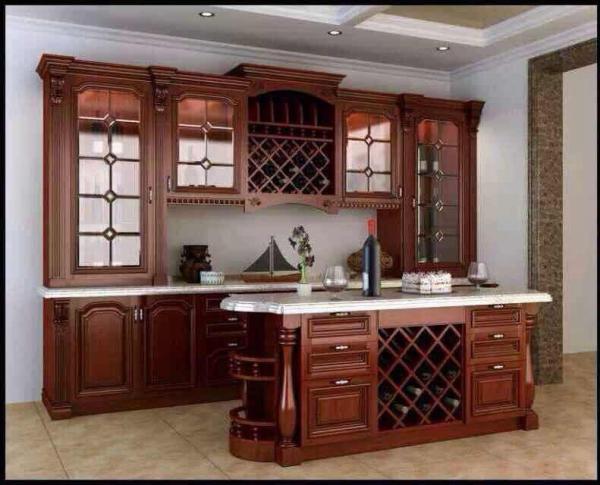Buy cheap Oak solid wood kitchen cabinet,Arc top kitchen cabinet door,Raised kitchen cabinet door from wholesalers