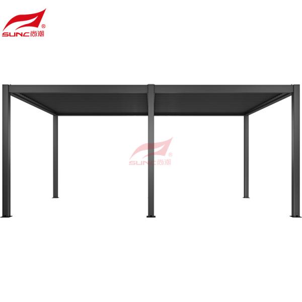 Buy cheap SUNC 6x3m Manual Louvered Pergola Outdoor Aluminium Gazebo Windproof Sun Protection from wholesalers