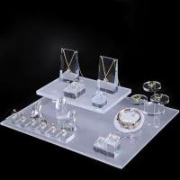 Buy cheap Brushed Matt Acrylic Jewelry Display Set Necklace Earring Ring Pendant Bracelet Holder product