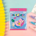 Foil Stamping Cute Cartoon Sticker Hand Drawn Stickers non toxic