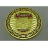 Buy cheap Zinc Alloy Metal 3D Coin Gold Military Challenge Coin , Soft Enamel Souvenir Coin from wholesalers