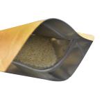 Clear Stand Up Recyclable Brown Kraft Paper Bag