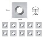Rectangle TCT Wood Turning Carbide Inserts 12x12x1.5-35 Degree