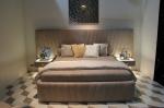 Contemporary Modern Bedroom Furniture Sets Solid Wood Inner Frame Matte Fabric