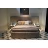 Buy cheap Contemporary Modern Bedroom Furniture Sets Solid Wood Inner Frame Matte Fabric Bed from wholesalers