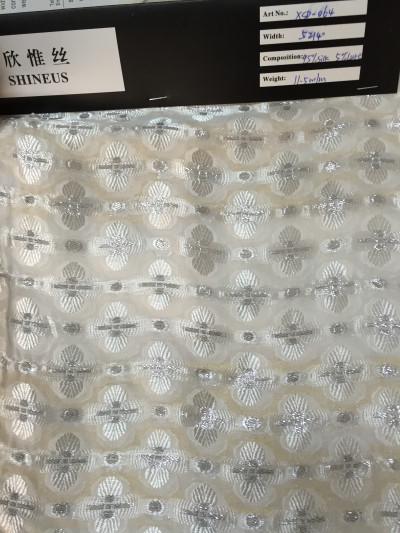 Buy cheap silk/metallic clipped jacquard from wholesalers