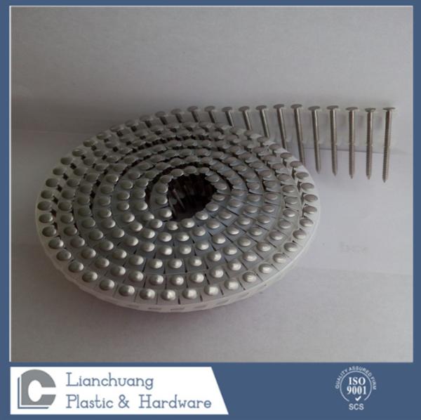 Buy cheap Ring Shank 15 Degree Plastic Collated Nails 2.3 X 50MM SUS316 Stainless Steel from wholesalers