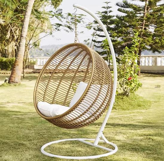 Buy cheap Hanging Glider Outdoor Garden PE Rattan Swing Chair Hanging House Hotel from wholesalers