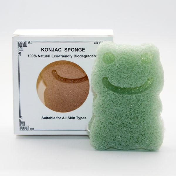 Buy cheap Organic Frog Baby Konjac Sponge Customized Logo Skin Friendly from wholesalers