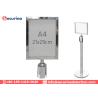 Buy cheap Stainless Steel A3 A4 Stanchion Pole Sign Holder Frame For Advertising Information from wholesalers