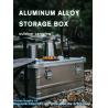 Buy cheap Aluminum Alloy Car Storage Box Camping Equipment Travel Vehicle Mounted Container Large Capacity Storage Box Case from wholesalers