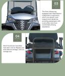 Electric Golf Cart 4kw/5kw/7kw Lead-Acid Battery 2+2 Seater Street Legal 4
