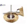 Buy cheap 3*22 T Shape Crimped Wire Wheel Brush Brass End Brushes Steel Wire Custom Size from wholesalers