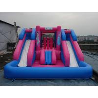 Buy cheap Outdoor Amusement Park Black Color Inflatable Water Slide With Pool For Kids product