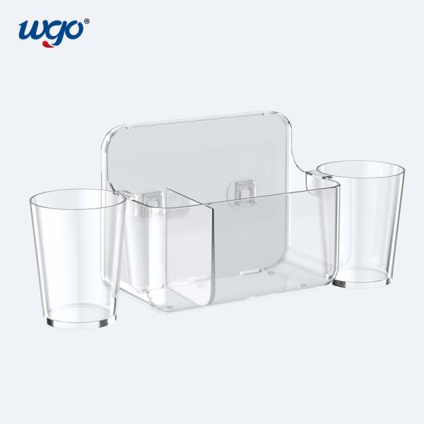 Buy cheap ODM Wall Mounted Clear Toothbrush Cup Holder 140mm High Damage Free from wholesalers