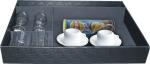 Buy cheap Hotel Guestroom Tea Tray With Drawer Without Lid PU material from wholesalers