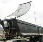 Outdoor Heavy Duty Black PVC Coated Mesh Tarp With Brass Grommets For Dump Truck