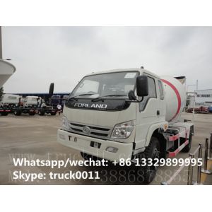 Buy cheap factory direct sale best price FORLAND 4*2 RHD cement mixer truck, hot sale forland RHD 4m3 concrete mixer drum truck from wholesalers
