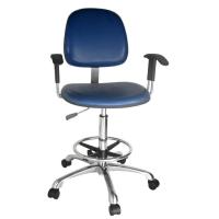 Buy cheap PE Castor 560mm Adjustable ESD PU Chair With Armrest product