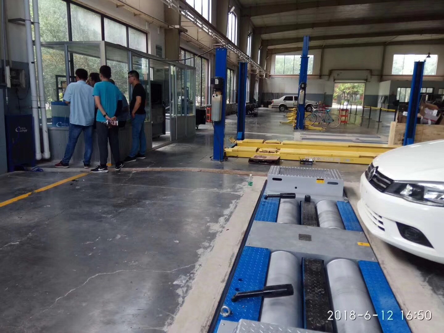 CTDCG-14 Three Axle Six Roller Vehicle Chassis Dynamometer Automotive Dyno Horse Power Machine