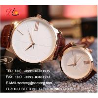 Buy cheap WHOLESALE PU STRAP AND ALLOY CASE QUARTZ WATCHES ELEGANT COUPLE WATCH product