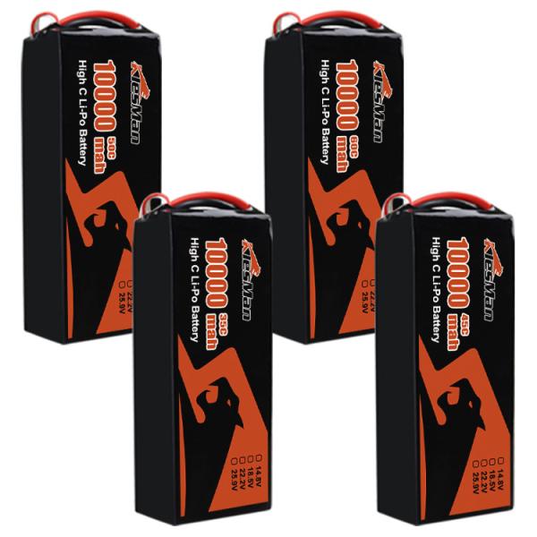 10 inch Drone Lipo Battery 6S 10000 MAh 22.2V with High Capacity and XT60