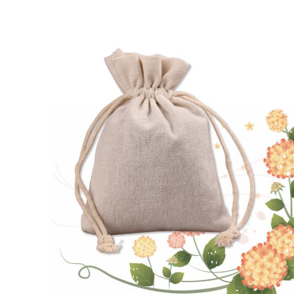 Buy cheap Customize Linen Mini Drawstring Bag Gift Pouch Jewelry Bag Cotton Pocket from wholesalers