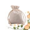 Buy cheap Customize Linen Mini Drawstring Bag Gift Pouch Jewelry Bag Cotton Pocket from wholesalers
