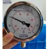 Buy cheap SS304 Case Compound Gauge Pressure Gauge Radial Direction -1-1bar -15-15psi 100mm Oil Filling from wholesalers