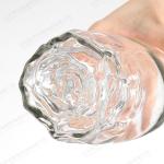 Clear Glass Unique Floral Carving Whiskey Vodka Wine Bottle 250ml 500ml 750ml