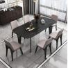 Buy cheap Nordic Minimalist Wood Dining Table Light Luxury Modern For 6 People from wholesalers