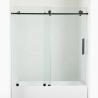 Buy cheap 3mm-12mm Thickness Hotel Sliding Frameless Tempered Glass Shower Doors with Standard Duty Hinges from wholesalers