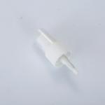 Smooth Ribbed White Aluminum Fine Mist Sprayer Sanitizer Perfume Sprayer 0.12CC