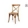 Buy cheap Wedding Event Romantic Wood Restaurant Chairs X Back Chair Rattan Seats / French Style from wholesalers