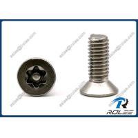 Buy cheap 304/316/18-8 Stainless Steel Flat Head Pin-in Torx Tamper Proof Screws product