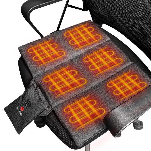 USB Rechargeable Waterproof Heated Seat Cushion 5V Portable Car Heated Seat Pads