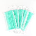Anti Dust Green Disposable Kids Medical Mask High Filtration Capacity