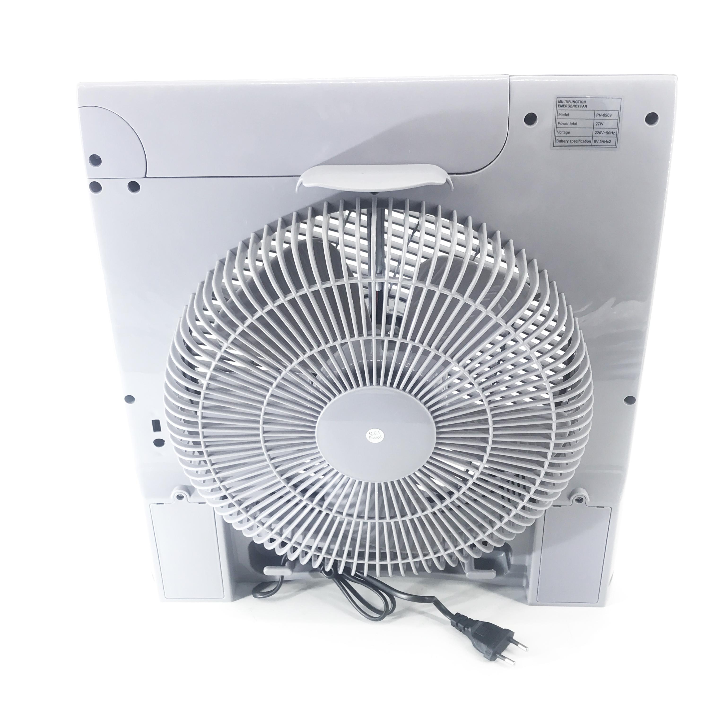 12 Inch 12V Rechargeable Table Emergency Solar Fans With Emergency Light And Usb