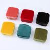 Buy cheap Multi Color General Purpose Velvet Jewelry Organizer Packaging travel With Mirror from wholesalers