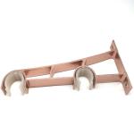 Living Room Anodizing Aluminum Double Drapery Rod Brackets