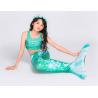 Buy cheap Ultra Shiny Childrens Mermaid Tails , Baby Mermaid Tail Green White Color from wholesalers