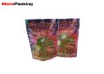 Stand Up Aluminum Foil Plastic Tobacco Pouch Child Proof Zipper Bags Moisture