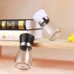 Hygienic Lead Free Rotatable Grinding Lid Glass Pepper Jar